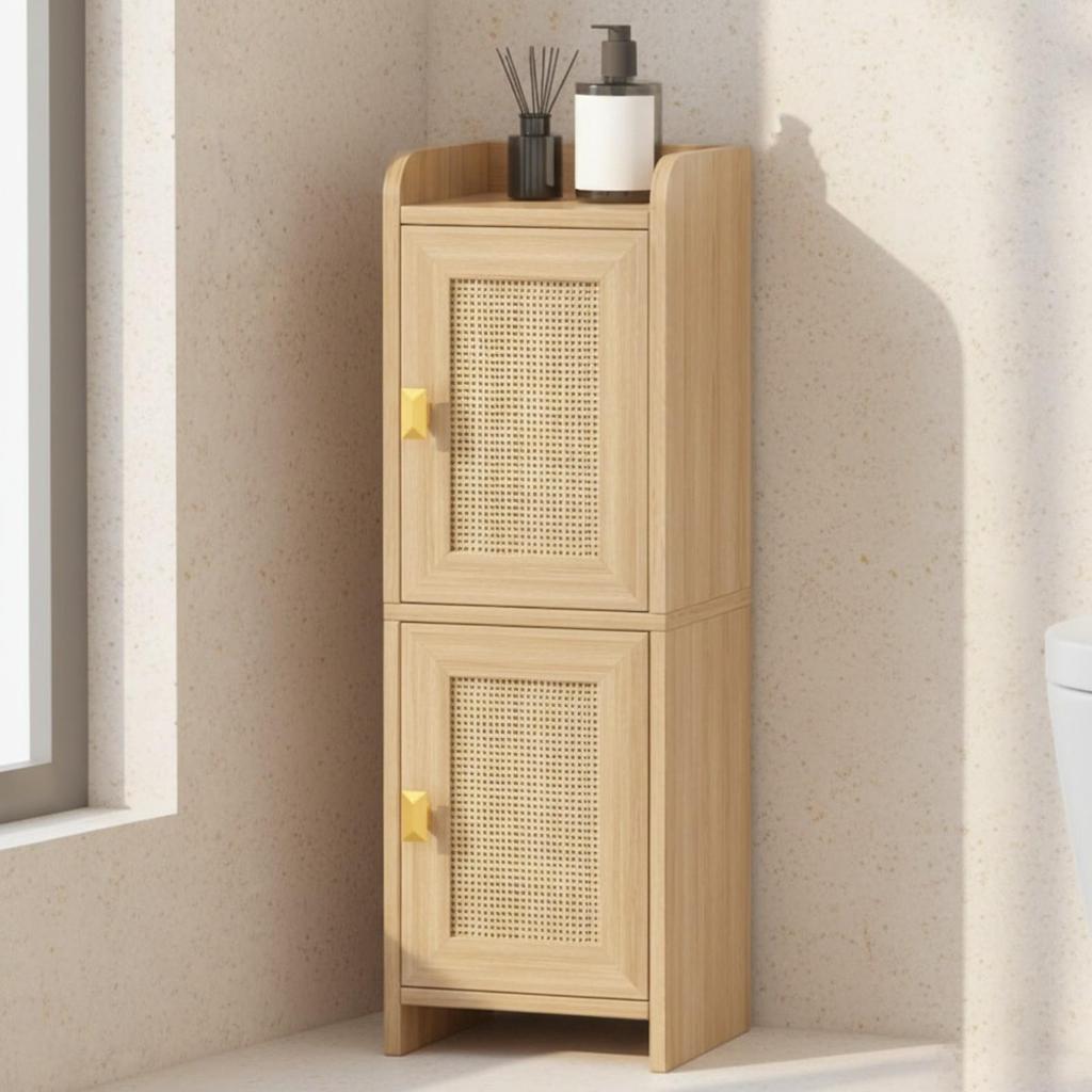 Tall Bathroom Storage Cabinet Slim for Powder Rooms