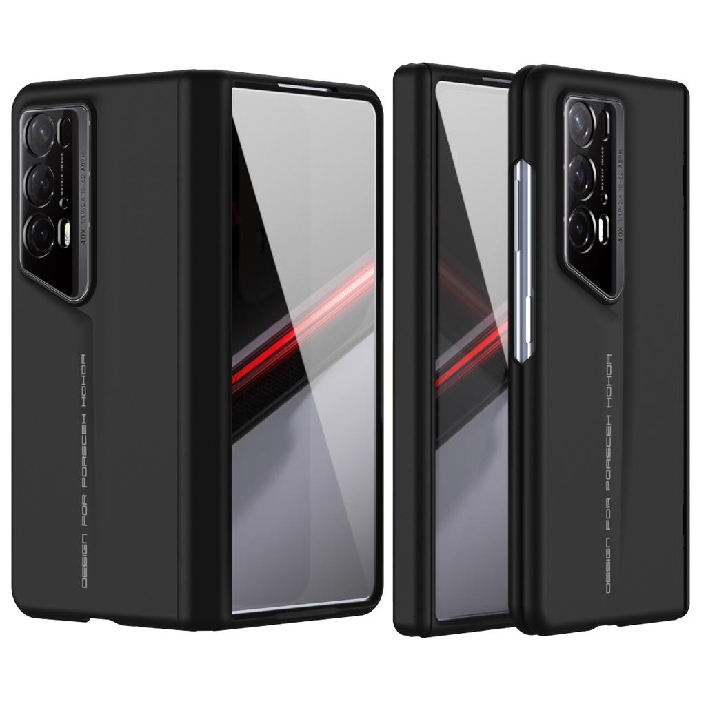For Honor Magic V2 RSR Porsche Design Case Anti-scratch Hard PC Phone Protection Cover with Tempered Glass Film