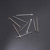 Double-Hole Rod Cylindrical Ear Post DIY Jewelry Accessories: Simple Handmade Earrings Pendants