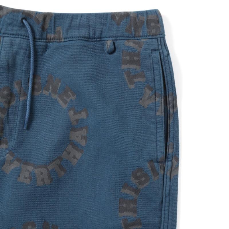 ThIs Is Never That 2tone Logo Jacquard Short Blue