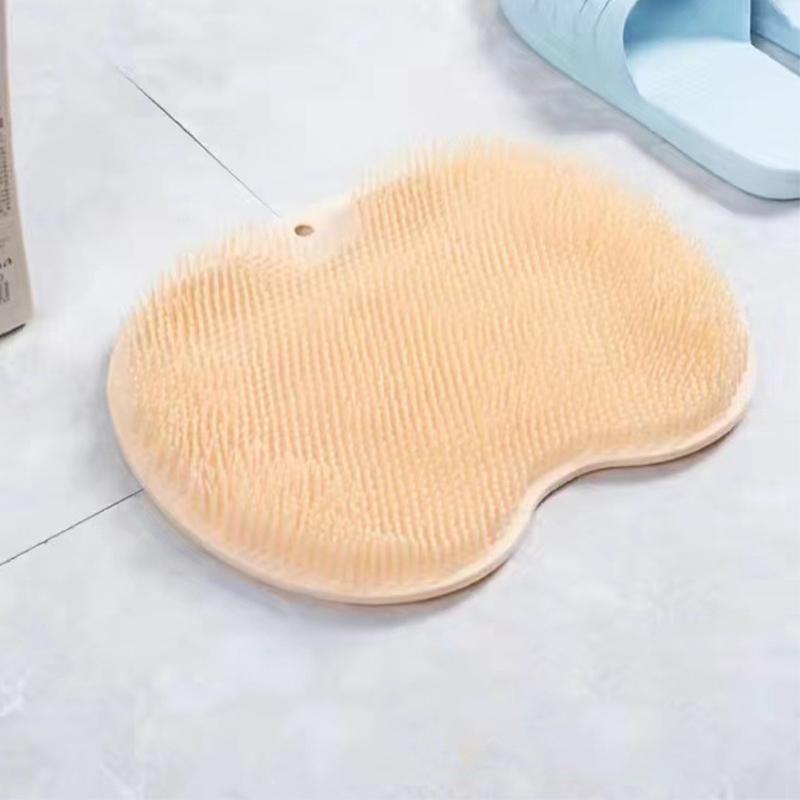 Foot Washing Brush Silicone Bath Foot Massage Pad Mat Shower Massage Bathroom Non-slip Bath Mat Anti Skid Pad for Foot Wash