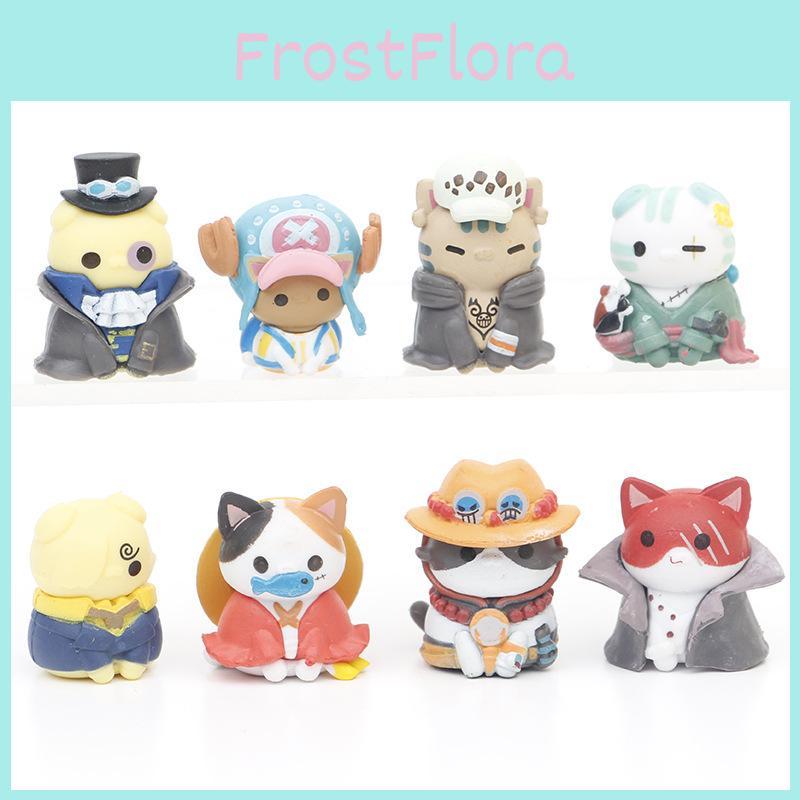 Charming One Piece Cat Figurine Series Luffy 3.5cm Pvc Model Perfect For Displays