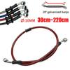 30cm-220cm Motorcycle Hydraulic Brake Hose Line Cable 10mm Banjo For Suzuki Kawasaki Yamaha Honda Pipe Line Braided Oil Hose Red