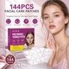 144Pcs Face Wrinkle Triangle Patches Anti Aging Facial Stickers Forehead Smile Line Care Hydrating Skin Patch for Women Home Use