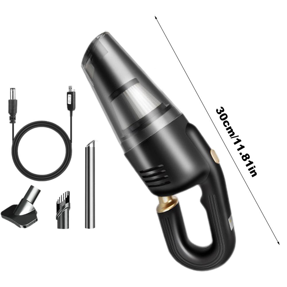 

Портативный автомобильный пылесос 9500 Па 120 Вт автоматический беспроводной пылесос с сильным всасыванием для бытовой техники автомобиля чёрный