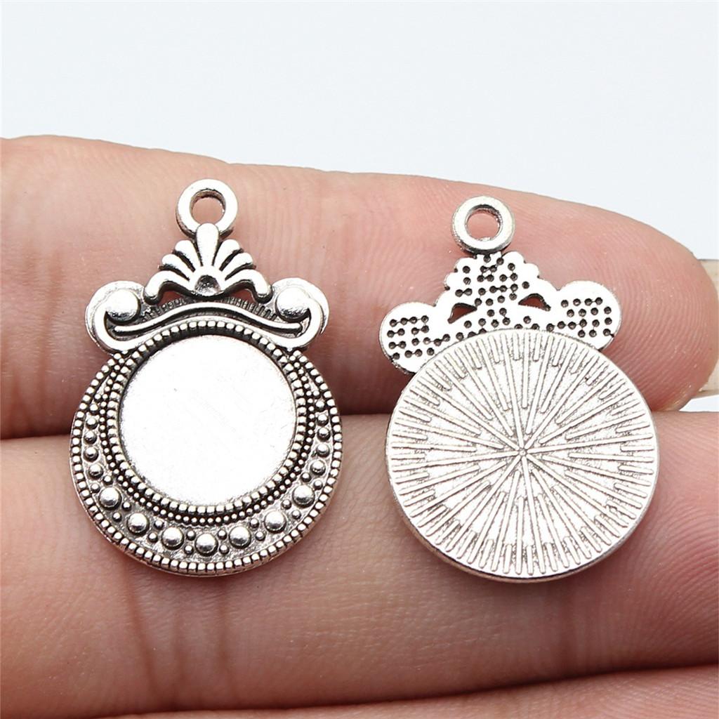 Accessories Parts Fit Round 8-15Mm Glass Cabochon Base Setting Tray Wedding Jewelry Findings QA016