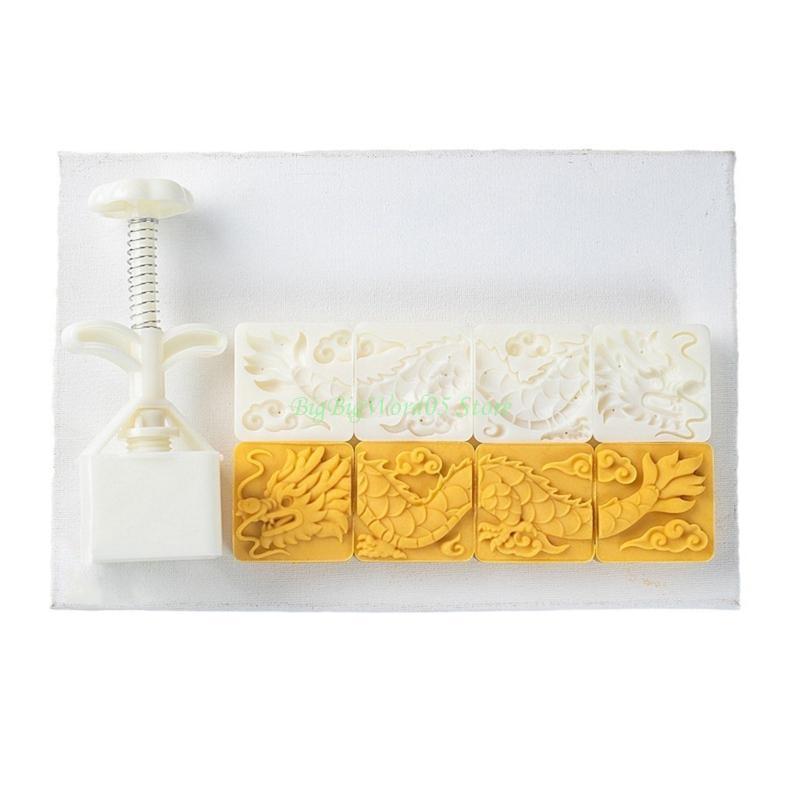 

24TE Mooncakes Mold ABS Plastics Pastries Making Mold Household Dessert Baking Tool