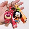 Disney Minnie Mouse Heart Pendant Keychain Mickey Mouse Heart Valentines Day Gift Travel Backpack Accessory Charm