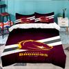 Brisbane Broncos 3PCS Bedding set,Ideal for 1pc Duvet Cover And 2pcs Pillowcases Perfect for Fan gift,Ideal for Bedroom, Dormitory