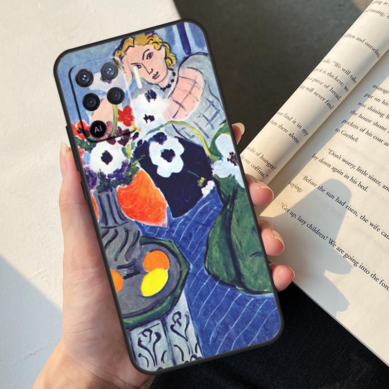 Henri Matisse Art Painting Case For Oppo A58 A98 A78 A18 A38 A60 A80 A40 A77 A57 A17 A74 A54 A94 A96 A76 A16 A15 A5 Pro