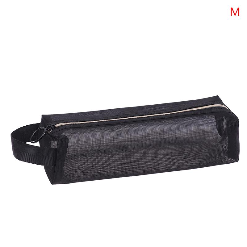 

Дорожный футляр для кистей для макияжа, косметическая сумка для туалетных принадлежностей, органайзер, сетчатый комплект, сумка M чёрный