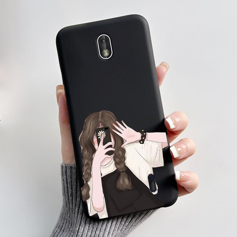 Matte Soft TPU Case For Nokia 1 Plus 2 2.1 2.2 Phone Case Luxury Cute Love Rabbit Funny Cat Black Silicone Ultra Thin Back Cover