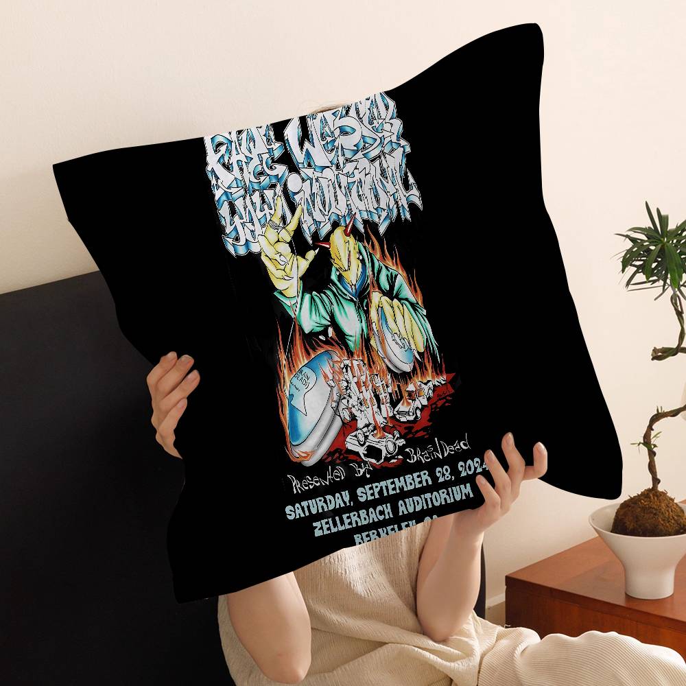Brains-Dead-Logo Pillow Gift Home Office Decoration Pillow Bedroom Sofa Car Cushion Coverpillow Case