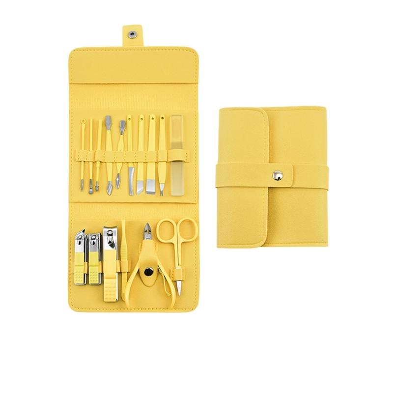 

Portable Nail Clippers Kit in Stainless Steel Including Folding Case for Easy Carry Ergonomic Grip and Safe Nail Trimming Anywhere жёлтый