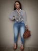 Women's Solid Color Single-Breasted Baseball Jacket