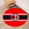 AC Milan Printed Round Rug Carpet Chair Rug Area Rug Entryway Doormats,for Office Chair Living Room Bedroom Kitchen Room.