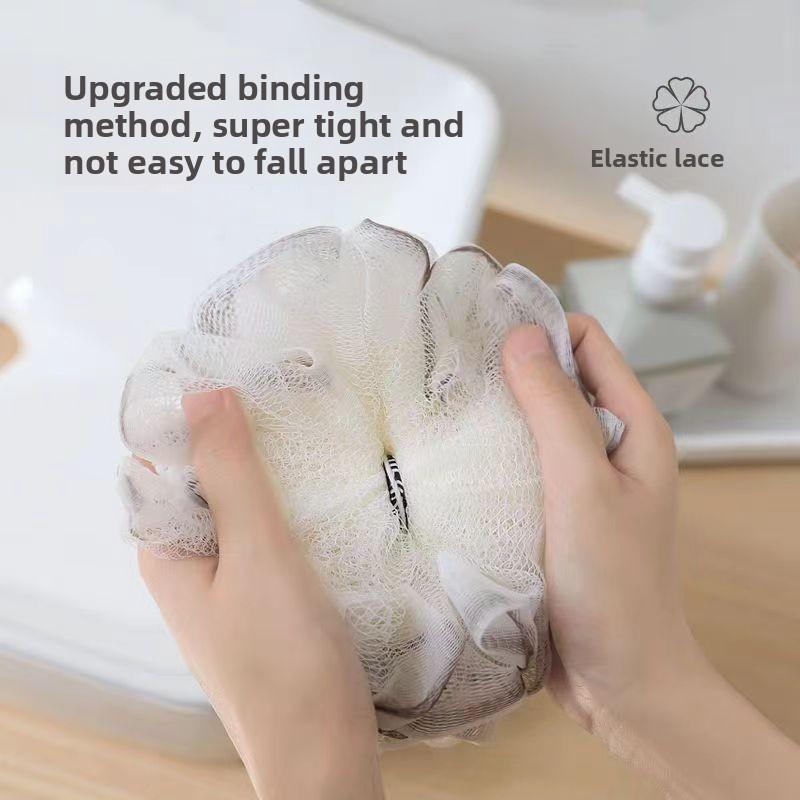 Luxury Large Bath Ball Soft Durable Exfoliating Bath Flower for Gentle Cleansing