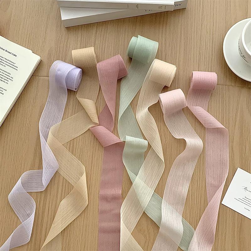 1PC Silver Glitter Ribbon Sparkling Organza Ribbon Ribbon Bow Wedding Cards & Invitations