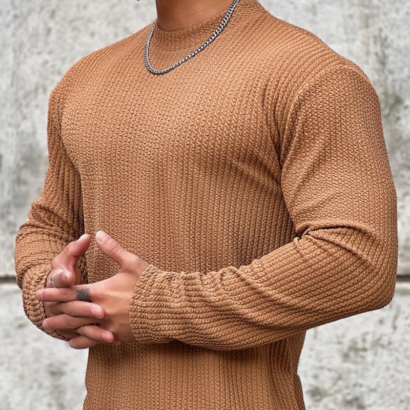 Men s Trendy Fitness Long Sleeve Basketball Running Loose Fit Base Layer T-shirt