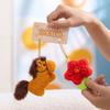 9cm Exquisite Lucky Pony Plush Toys Mini Size Keychain Bags Pony Plush Pendant  Festival Gift