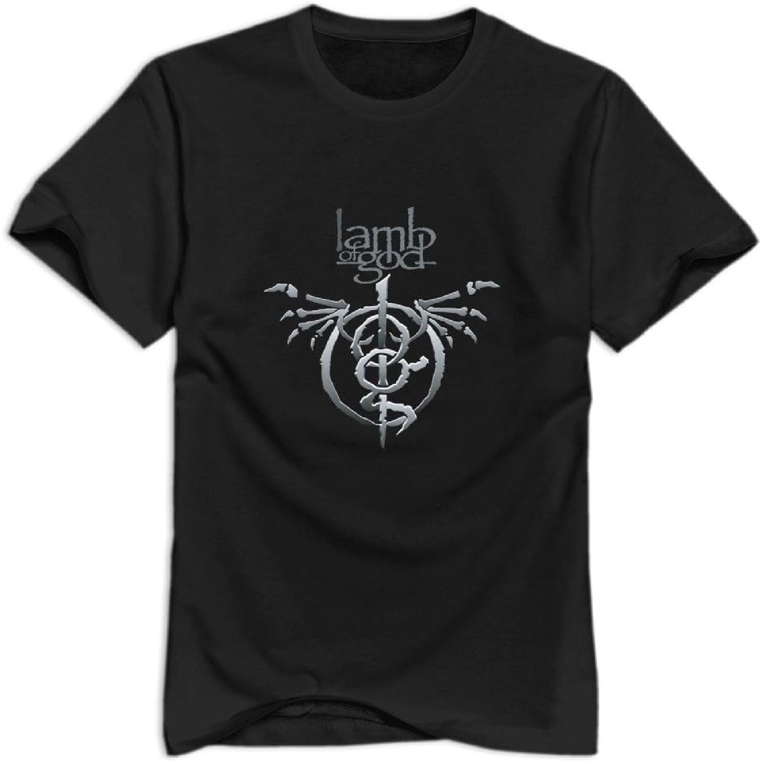 Lamb Of God Band Joke O-Neck Black Tee Shirts For Mens Size L S