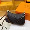 New Underarm Women's Bag Classic Versatile Messenger Bag Chain Printed Shoulder Crescent Bag