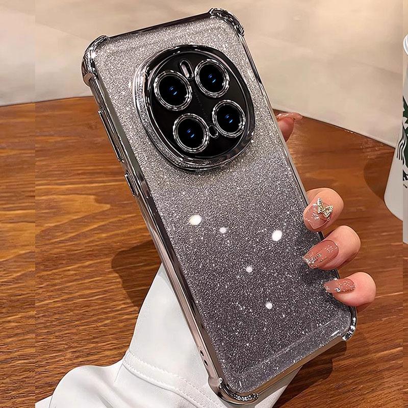 Etui Magic7 Brokatowe Etui na Telefon Dla Huawei Honor Magic7 6 5 pro lite X9C 200 Smart Tył Przezroczyste Luksusowe Damskie Etui Magic7pro