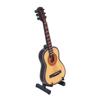 Gitarmodell Tre Skrivebord Mini Musikkinstrument Ornament med Stativ og Oppbevaringsboks