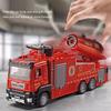 1:32 Scale Fire Truck Model Pull-Back Function Engineering Vehicle Fire Engine Cars  Model