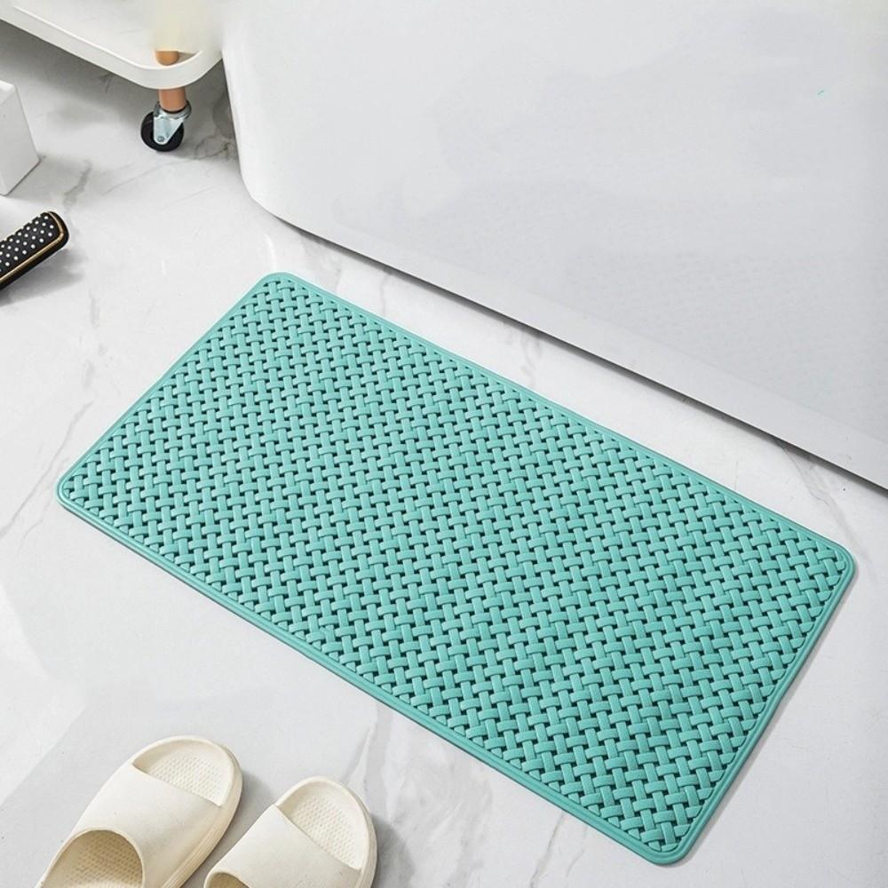 Machine Washable Non-Slip Bath Mat Textured Surface Floor Mat Home Decor Shower Mat Spa