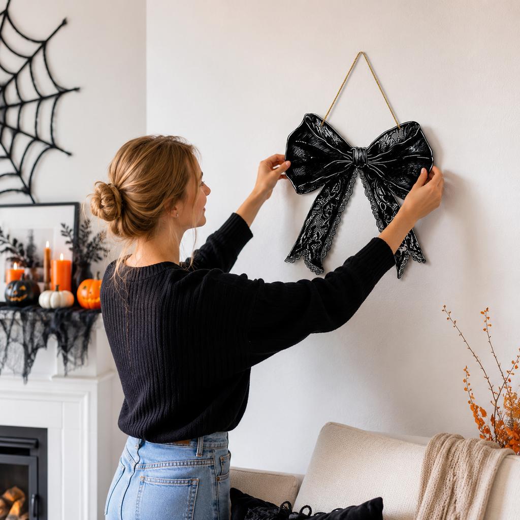 Black Wall Hanging Halloween Decor for Indoor Festive Decoration