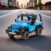 Non-Toxic 876Pcs Blue Off-Road Vehicle Building Blocks Toys Model Off Road Vehicle Assemble Puzzle Bricks Toy Sets For Kid Ornament Gifts