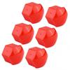 20pcs 21mm Nut Car Wheel Auto Hub Screw Protection Anti Theft Cover Cap Red