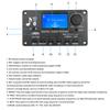12-V-LCD-MP3-Decoder DAC Bluetooth V5.0-Audioempfänger APE FLAC WMA WAV-Decoder unterstützt die Aufnahme von Radiotextanzeige mit Verstärkerplatine