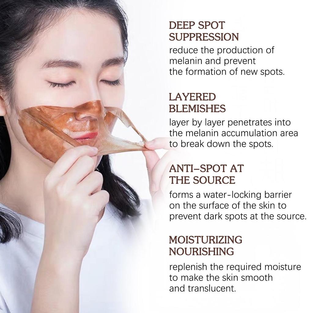Spots Peel Off Facial Mask Freckle Pigmentation Removal Cream Chloasma Care Dark Spot Correction Glow Whiten Peeling Mask Strong