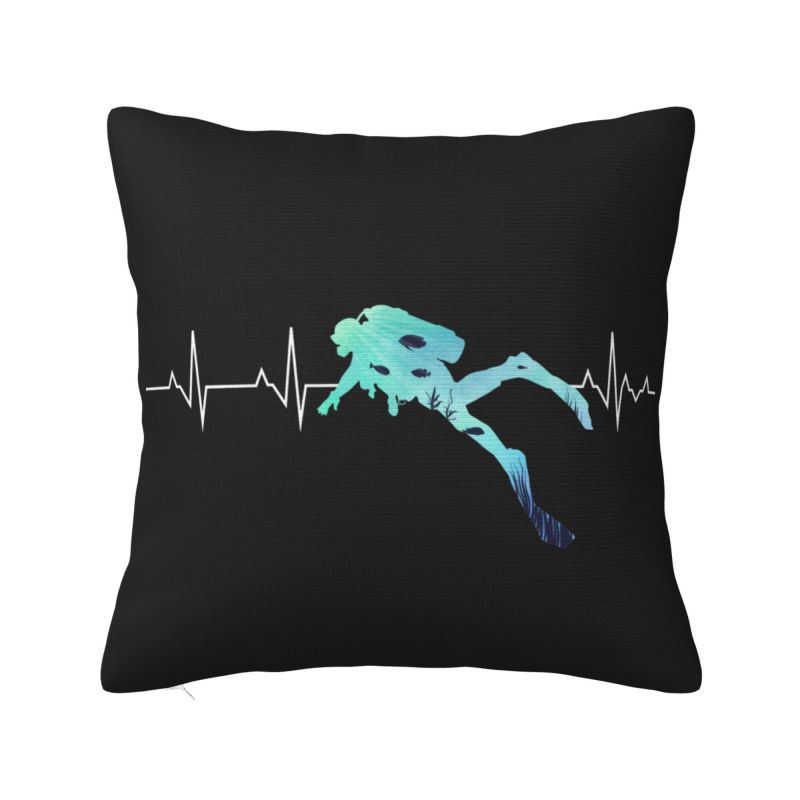Born To Dive Throw Pillow Case Cm Decor Home Diver Scuba Diving Cushion Cover Polyester Pillowcase Doublesided Printing