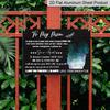 2D Flat, 1pc "To My Mom" Aluminium Sign 8x12 Inch - Galaxy Mother & Daughter Silhouette Design, Sentimental Love Quote, Mother's Day Gift From