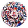 50 Pcs America Independence Day Waterproof Stickers Creative Graffiti Notebook Refrigerator Bicycle Decoration Sitcker Toys