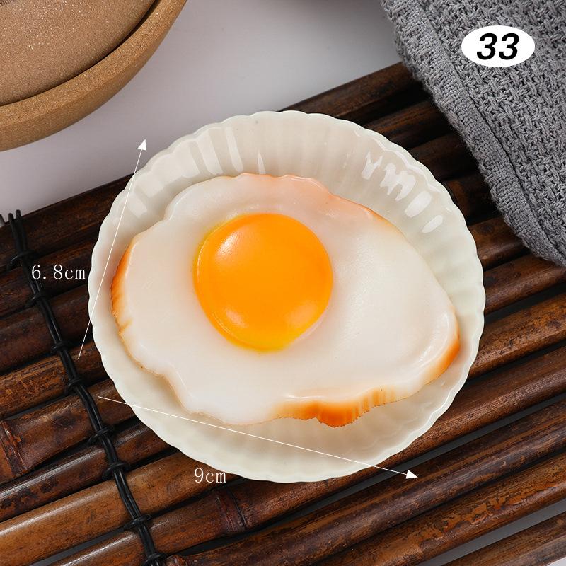 4 Pcs Simulated Hotpot Ingredient Model Mini Fake Vegetable Realistic Beef Roll Restaurant Store Barbecue Shop Display Decor