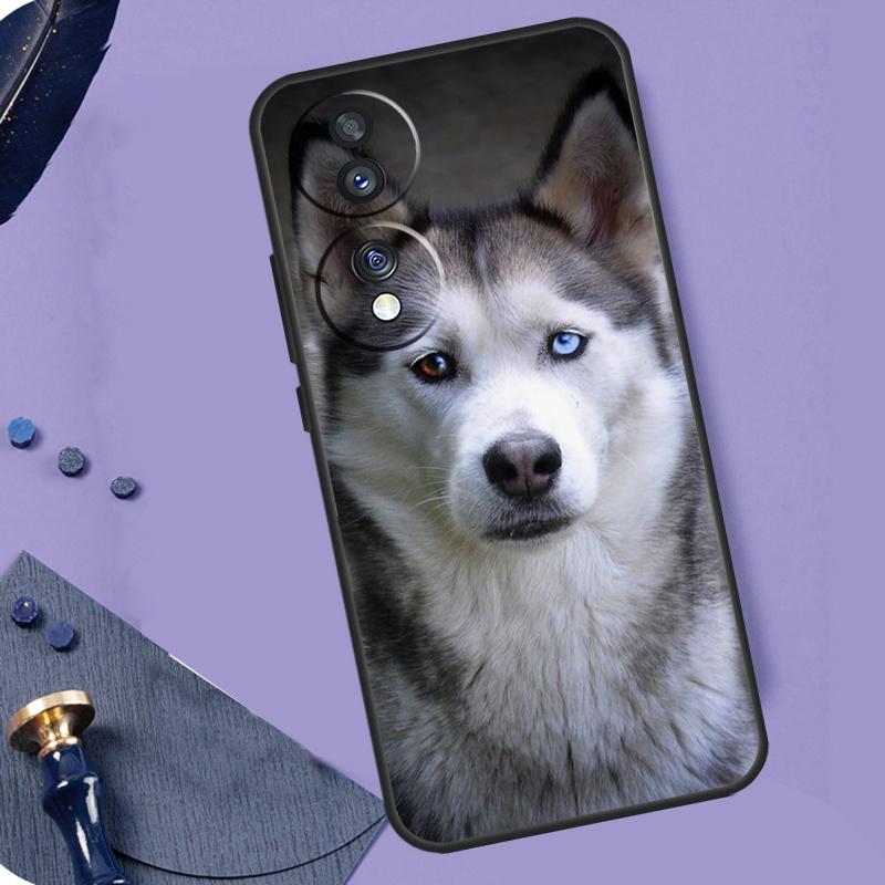Animal Husky puppy For Honor X8a X9a X6a X7a X6 X7 X8 X9 X8b X9b Honor Magic 6 Pro 50 70 90 Magic 5 Lite Case