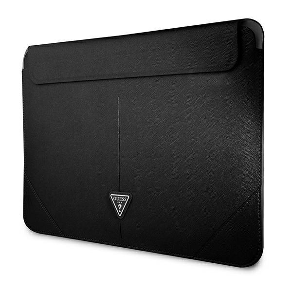 Pokrowiec do laptopa 14" Guess Saffiano Triangle Logo Czarny