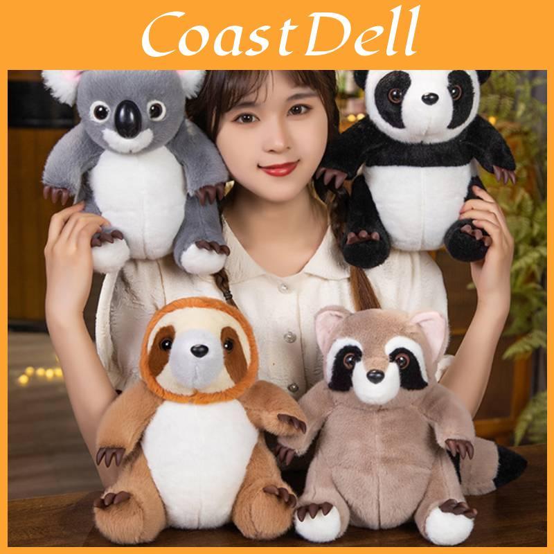 Soft And Cuddly Panda, Koala, Racoon, And Sloth Plush Toys For Girls Perfect Gift!