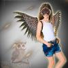 Halloween Owl Mask Animal Cosplay Dress Up Wing Owl Wing Bird Wing Kindergarten Party Favors for Kid