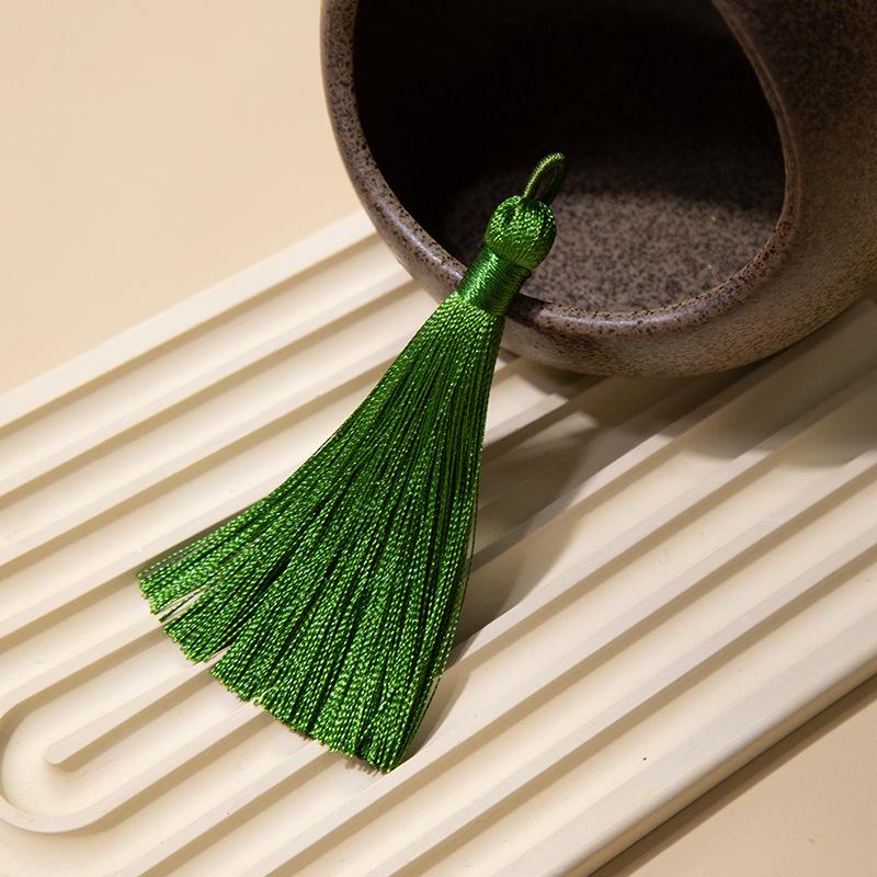 8Cm Pull Circle Fringed Ear Polyester Fringed Antique Hanging Ear Bookmark Sachet Jewelry Accessories Diy Small Pendant