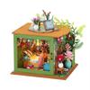 DIY Wild Hut Model Toy Kit - Creative Handmade Miniature House Gift for Girls' Birthdays.