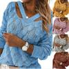 2025 Autumn/Winter Women's V-Neck Button Knit Sweater - European/American Style