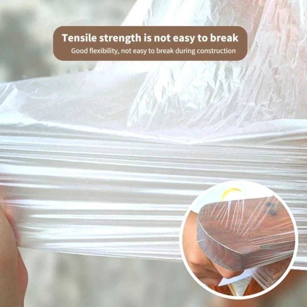 New Transparent Pre-Taped Masking Film 12M/20M Durable Automotive Paint Coverage Car Painting Protection Cover