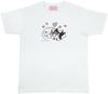 Skater Short Size Sanrio Kuromi Moving T-Shirt, Sleeve, L, 73.5cm, White, "Extremely Rabbit" ZTS17-A