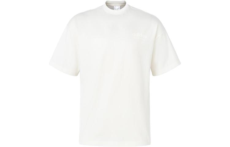Adidas T Shirts Men s Jade White Crew Neck Moderate Straight Fit IK0089 L