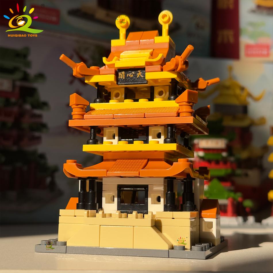 Non-Toxic Moc City Street View Mini Building Blocks Diy City Commercial Street Coffee Shop Puzzle Toys Home Ornaments Decoration